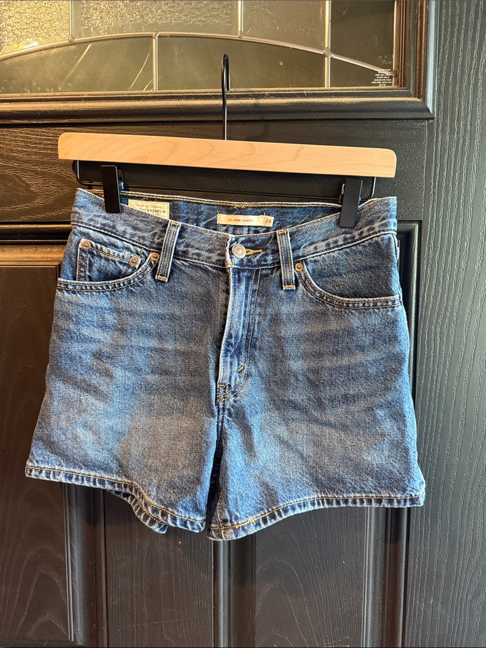 Levi’s High-Waist Blue Denim Shorts